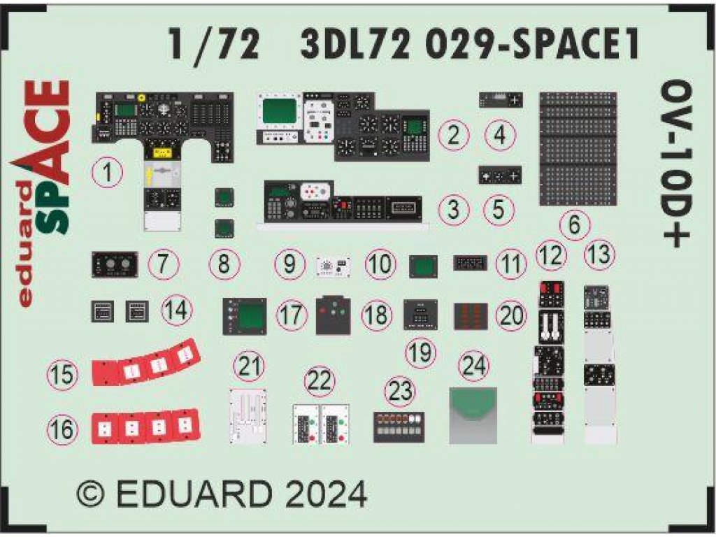 EDUARD SPACE3D 1/72 OV-10D+ Bronco SPACE for ICM