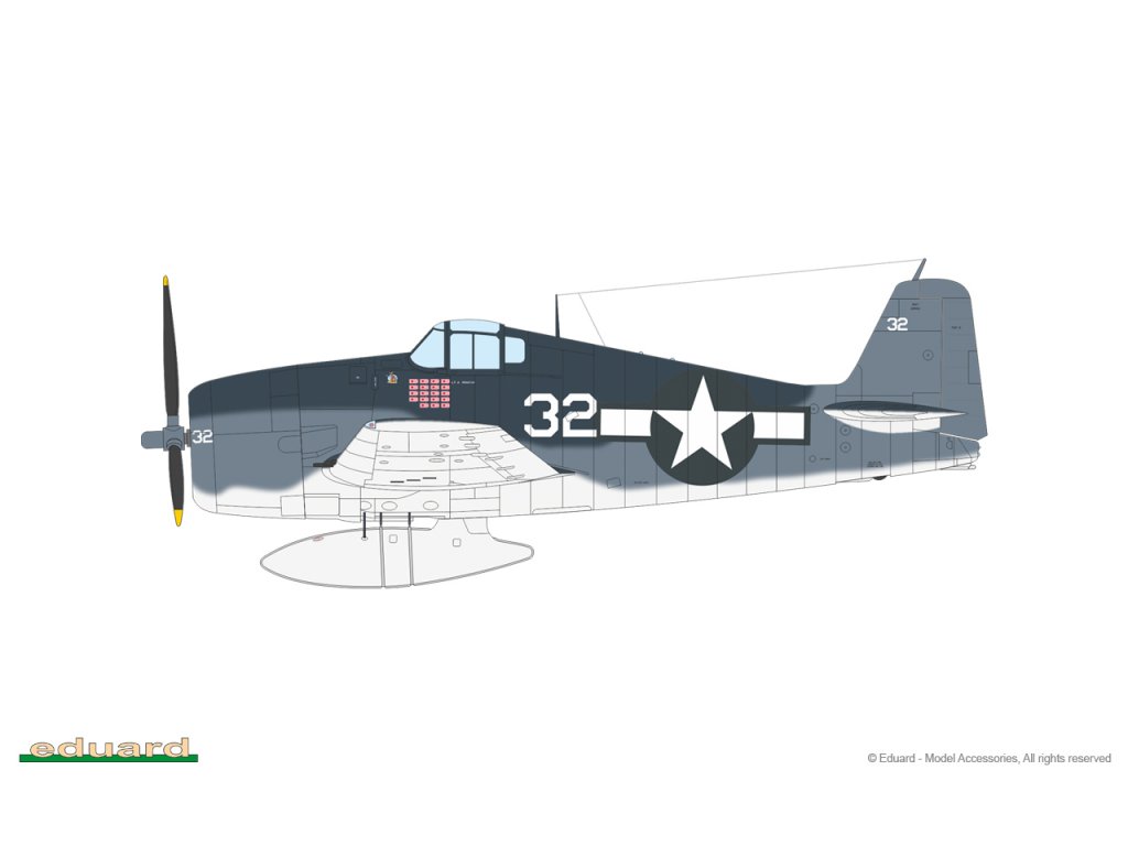 EDUARD WEEKEND 1/48 F6F-3 Hellcat 