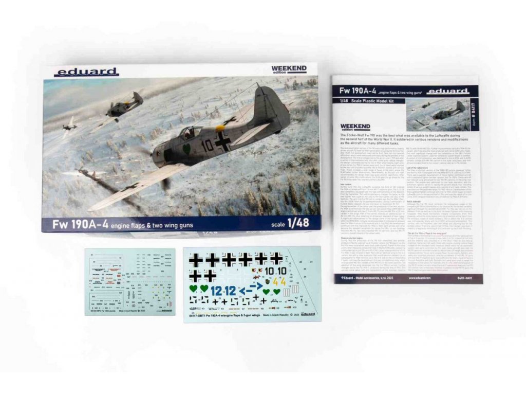 EDUARD WEEKEND 1/48 Fw 190A-4 w/engine flaps+2 guns wings