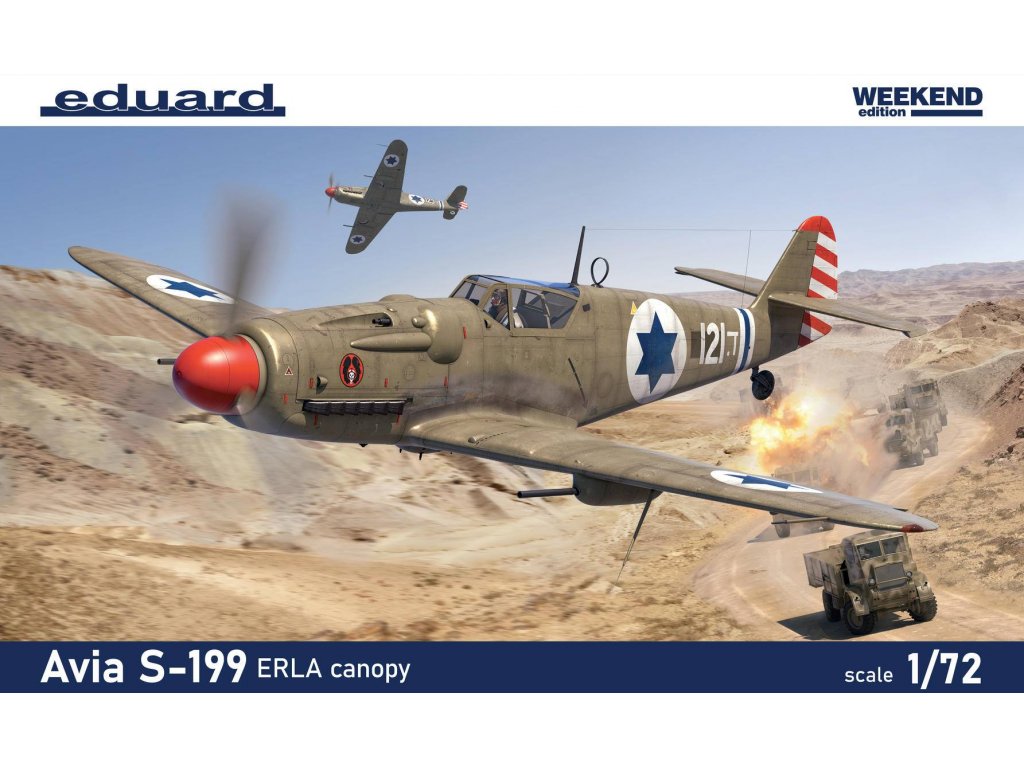 EDUARD WEEKEND 1/72 Avia S-199 ERLA canopy 