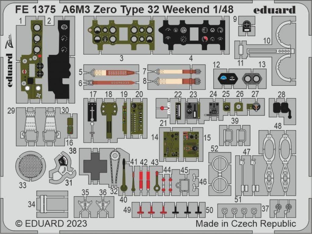EDUARD ZOOM 1/48 A6M3 Zero Type 32 Weekendfor EDU