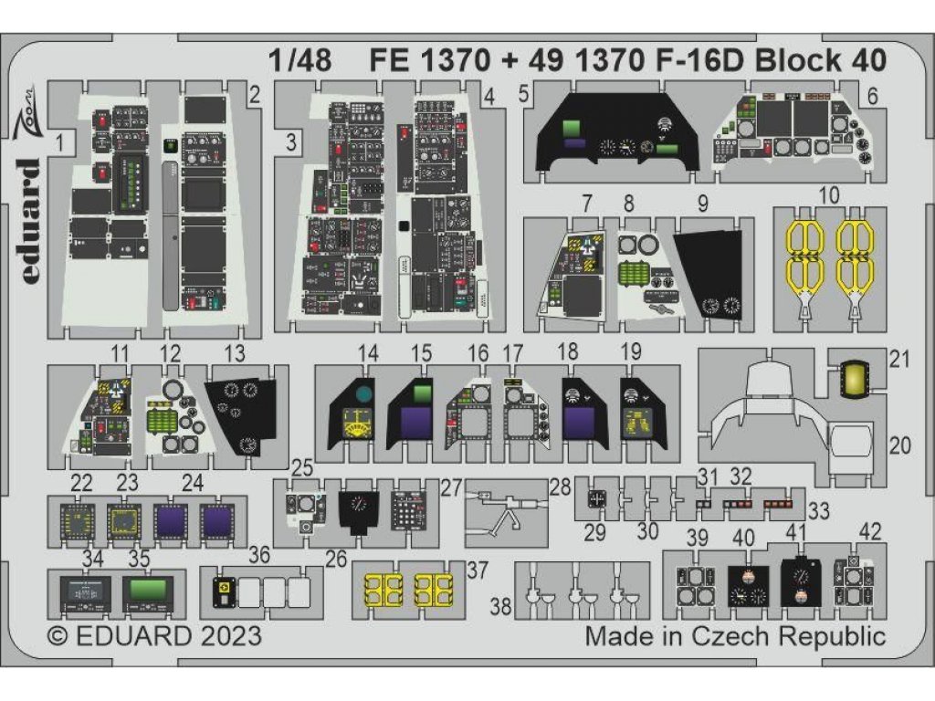 EDUARD ZOOM 1/48 F-16D Block 40 for KIN