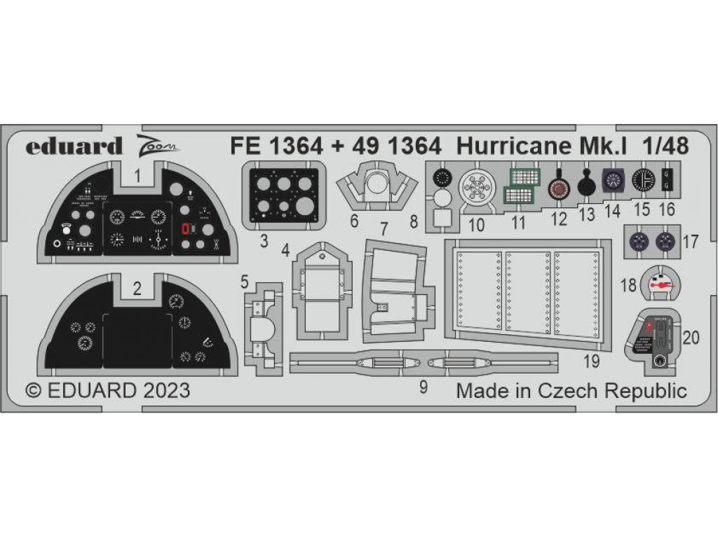 EDUARD ZOOM 1/48 Hurricane Mk.I for HBB