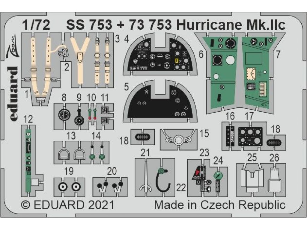EDUARD ZOOM 1/72 Hurricane Mk.IIc for ZVE