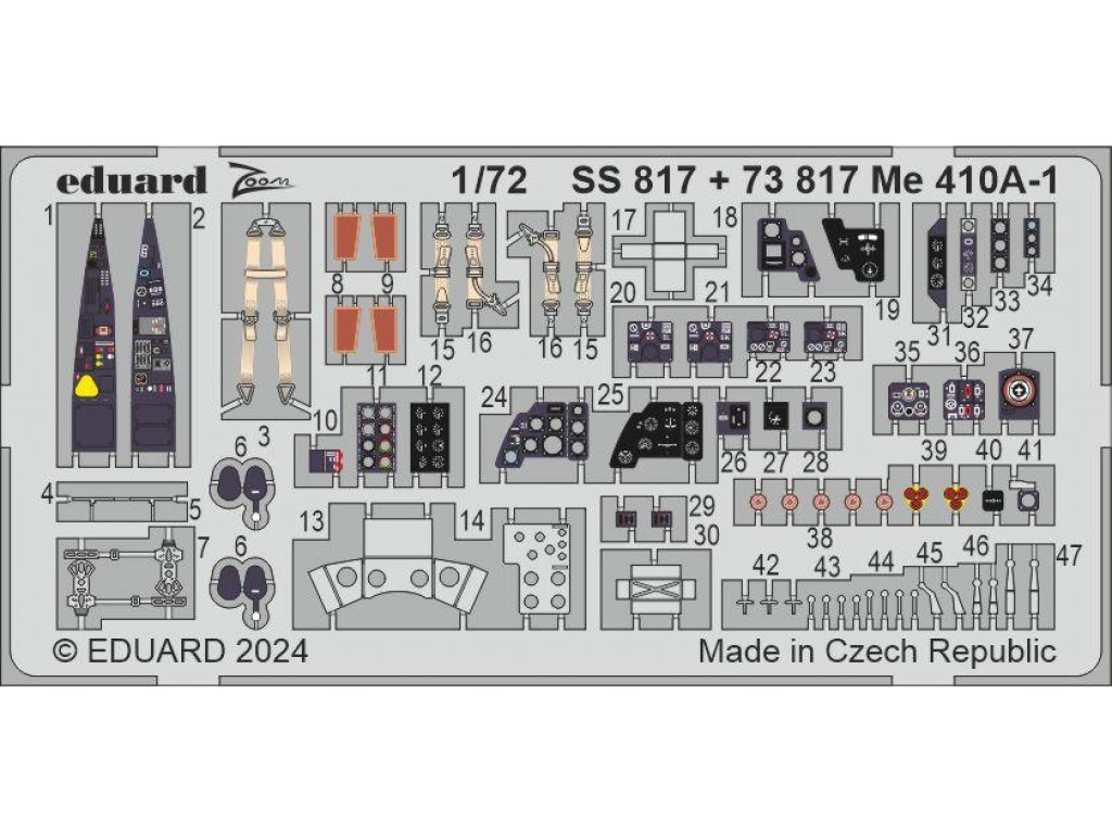 EDUARD ZOOM 1/72 Me 410A-1 Hornisse for AIR