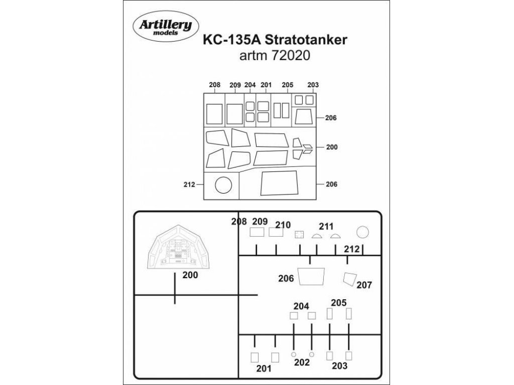 FLY 1/72 Lockheed X-35B  Canopy Mask for ITA