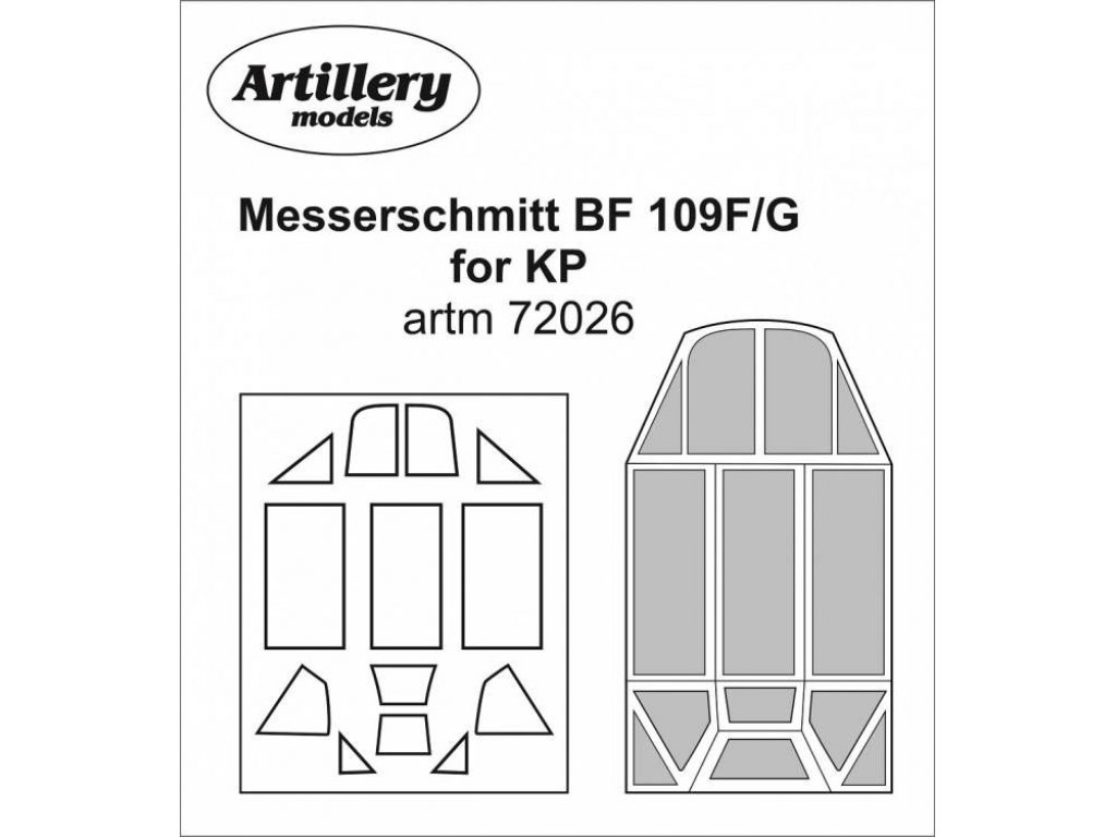 FLY 1/72 Messerschmidt BF 109F/G for KP maska