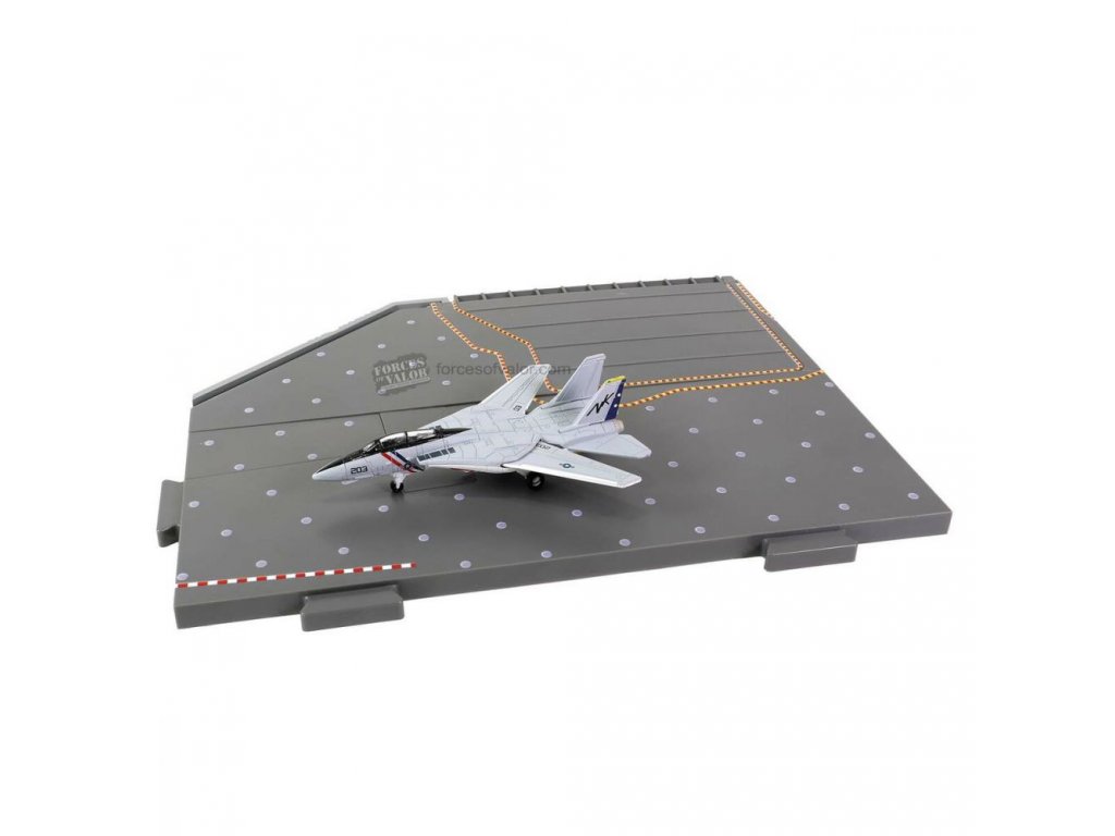 FORCE OF VALOR 831103 1/200 CVN-65 Deck, Section #C Deck + F-14A VF-2 Bounty Hunters