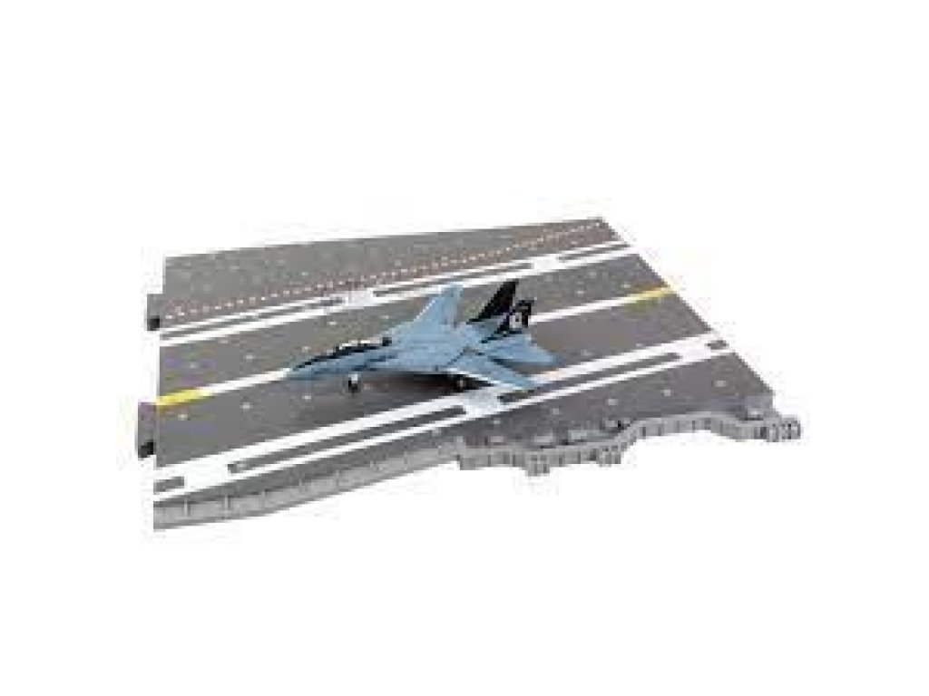 FORCE OF VALOR 831106 1/200 CVN-65 Deck, Section #F Deck + F-14A VF-14 Tophatters