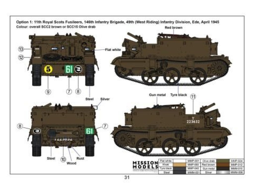 GECKO 16GM0016 1/16 Universal Carrier Mk. II