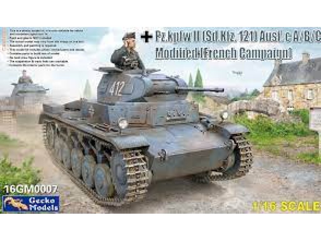 GECKO MODEL 1/16 Pz.Kpfw. II (Sd.Kfz. 121) Ausf. C A/B/C Modified (French Campaign)