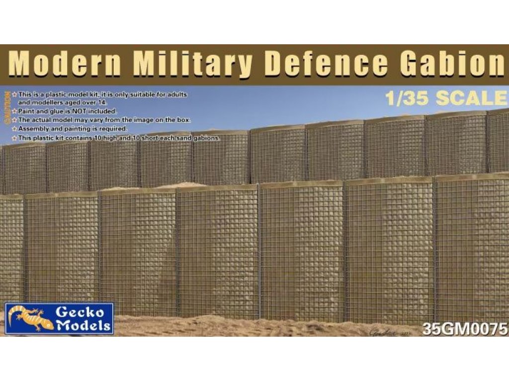 GECKO MODEL 1/35 Modern Military Defence Gabion