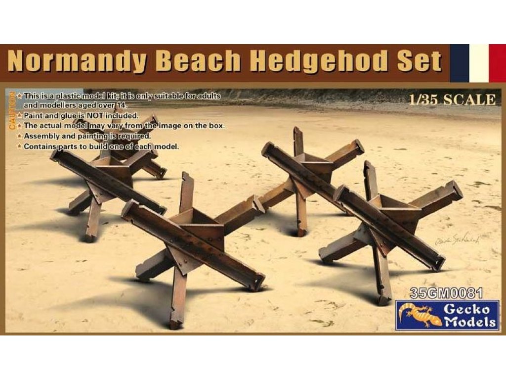 GECKO MODEL 1/35 Normandy Beach Hedgehog Set