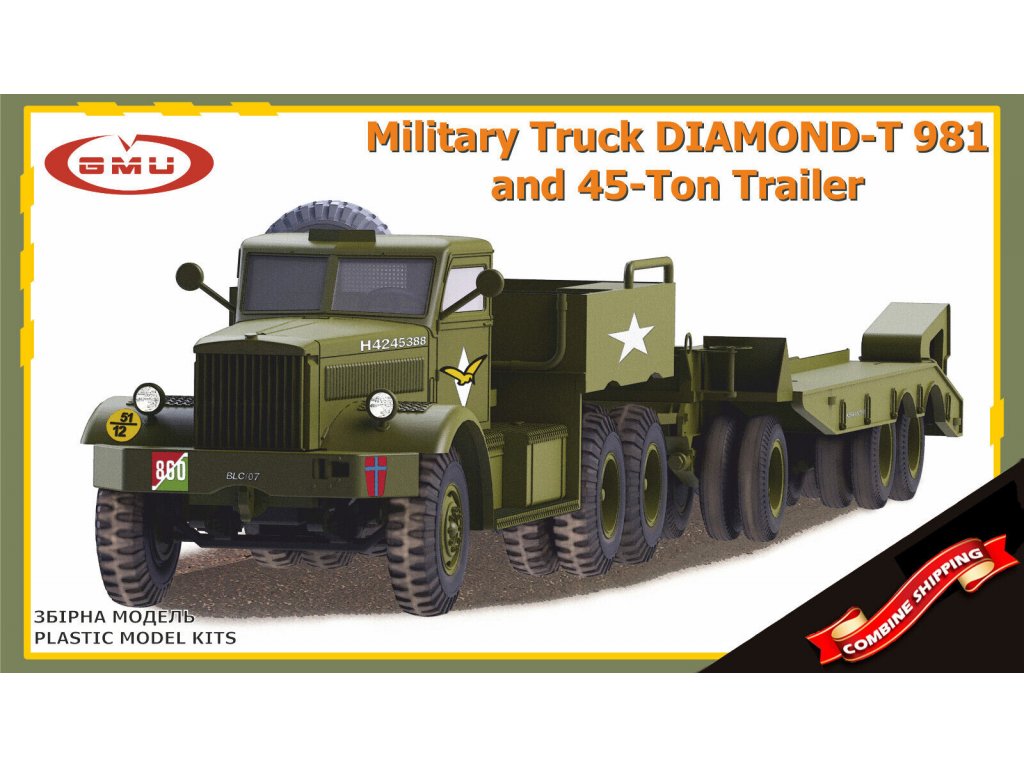 GMU 1/72 Diamond-T 981 and 45-Ton Trailer