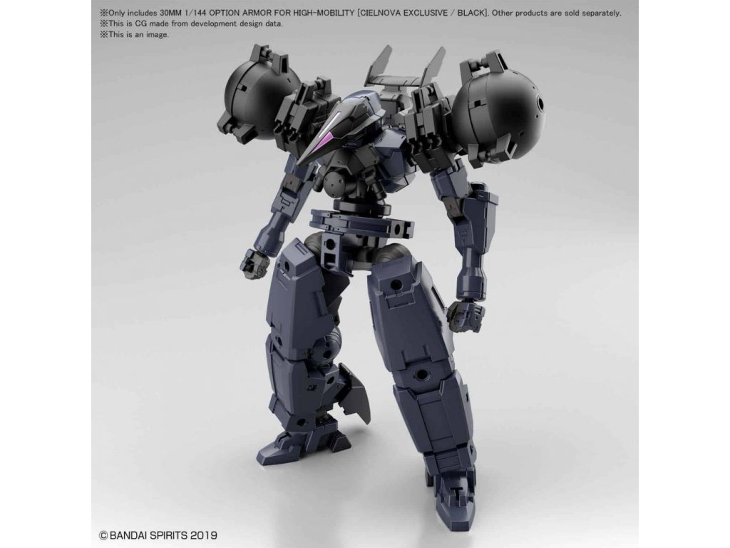 GUNDAM BANDAI 30MM 1/144 Optional Armor FOR HIGH-MOBILITY [CIELNOVA / BLACK] No Figure