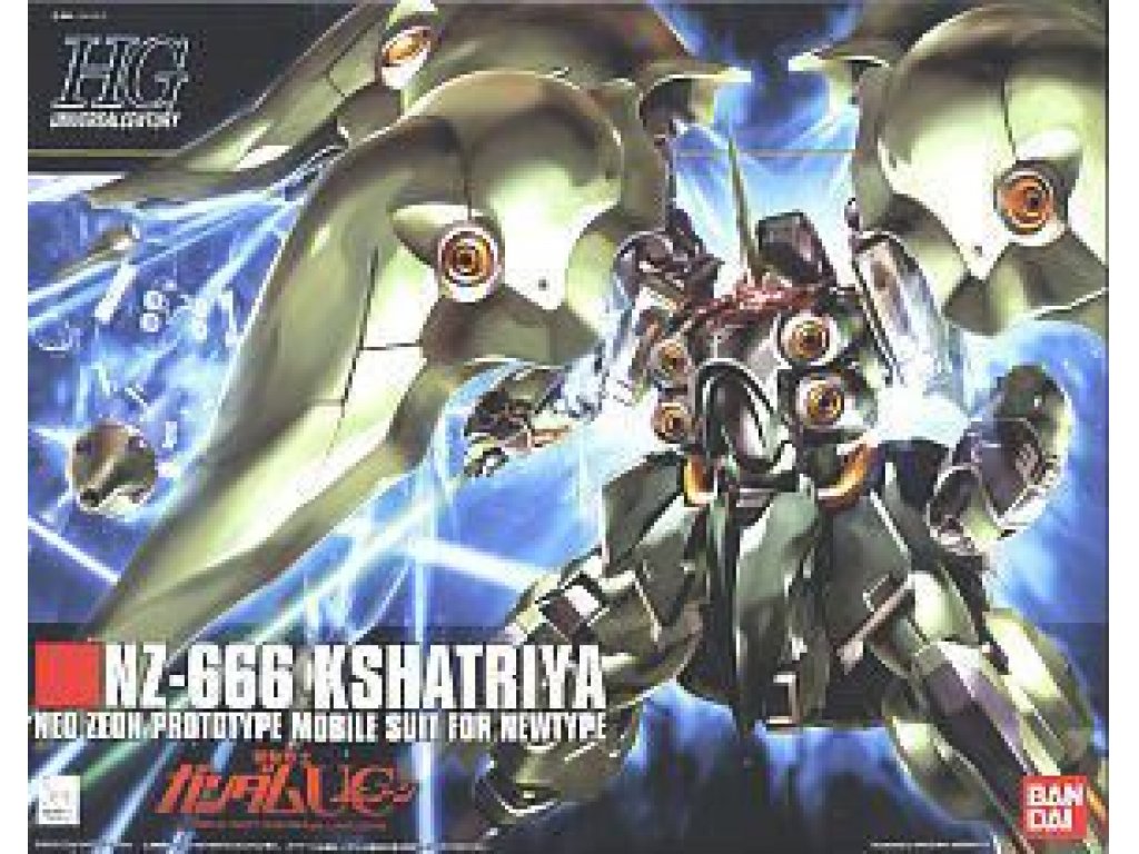 GUNDAM BANDAI 58263 HG 1/144 NZ-666 KSHATRIYA GUN83202