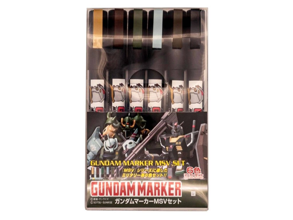 GUNZE Mr.Hobby AMS-127 Gundam Marker Gundam Marker MSV Set