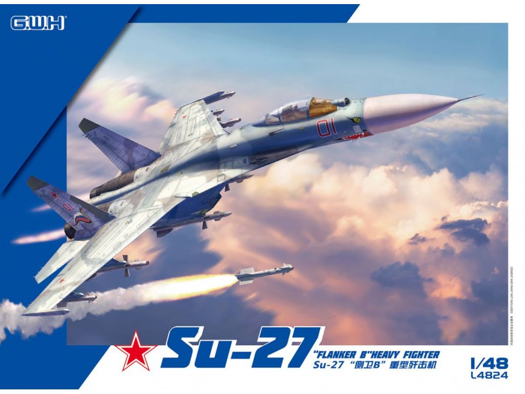 GWH 1/48 Su-27  Flanker Russian Multirole Fighter