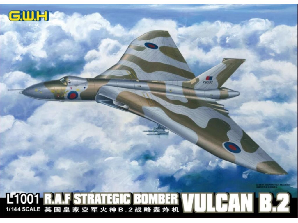 GWH L1001 1/144 R.A.F. Strategic Bomber VULCAN B.2