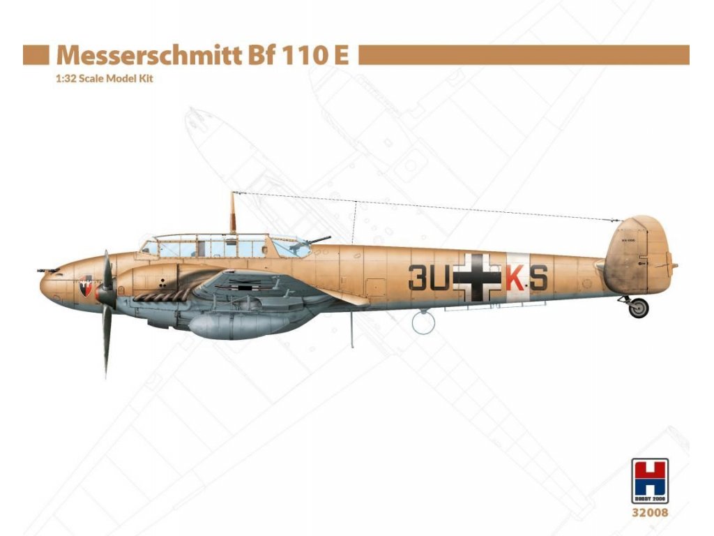 H2000 1/32 Messerschmitt Bf 110 E