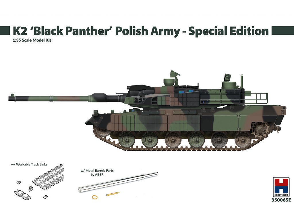 H2000 1/35 K2 Black Panther Polish Army - Special Edition