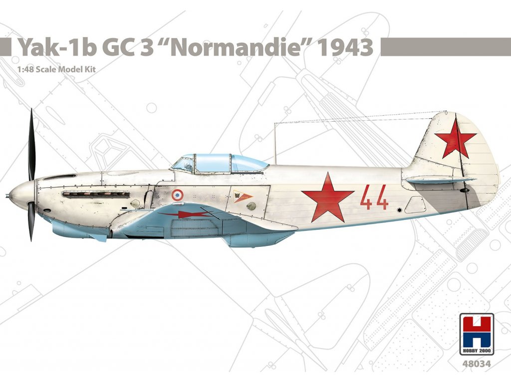 H2000 1/48 48034 Yak-1b GC 3 "Normandie" 1943