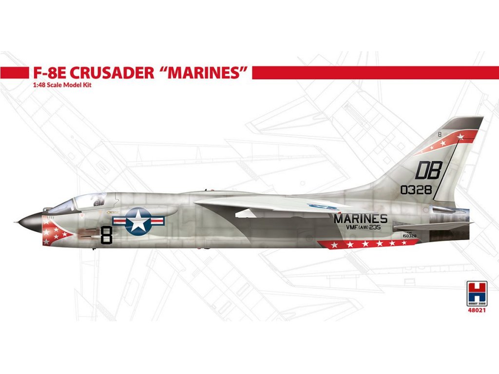 H2000 1/48 F-8E Crusader Marines
