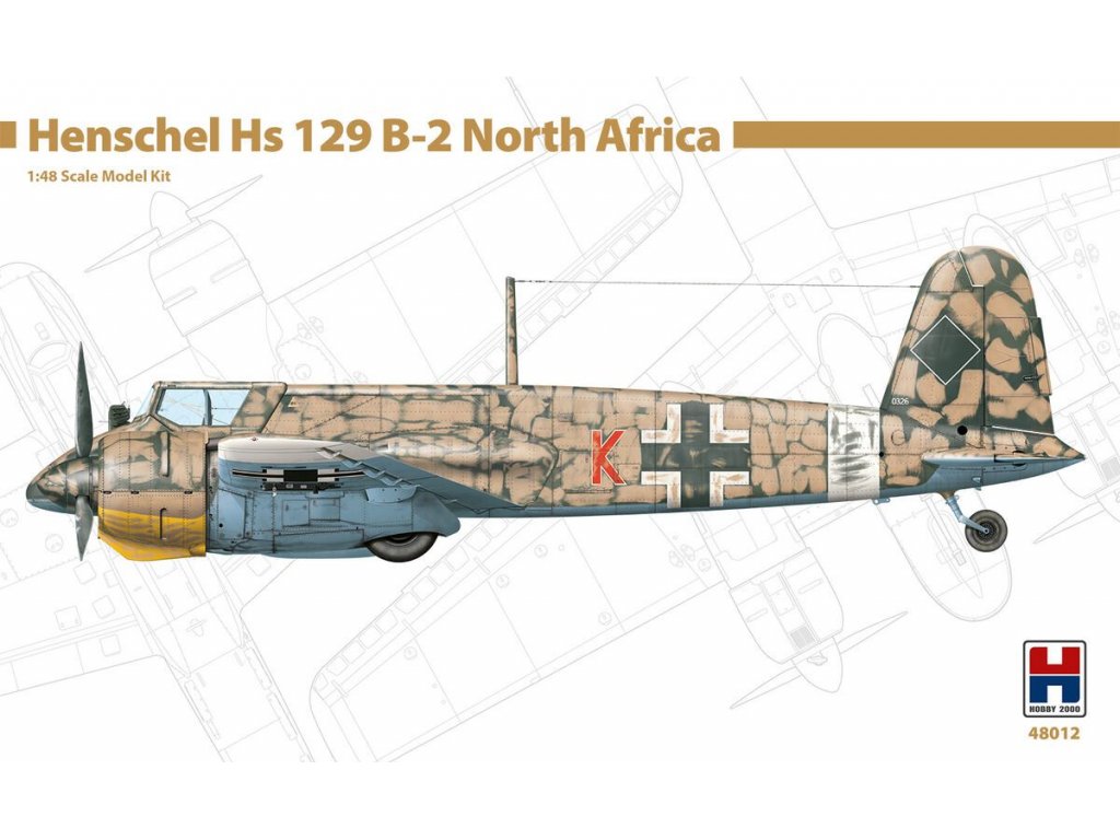 H2000 1/48 Henschel Hs 129 B-2 North Africa