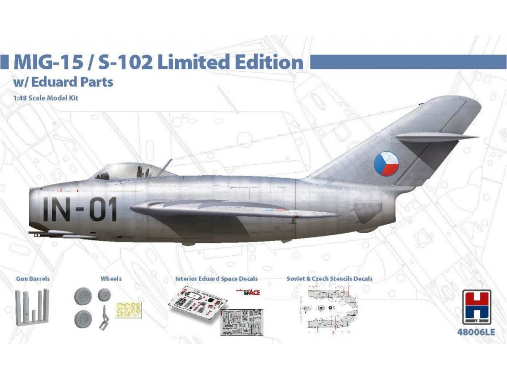 H2000 1/48 MIG-15 / S-102 Limited Edition