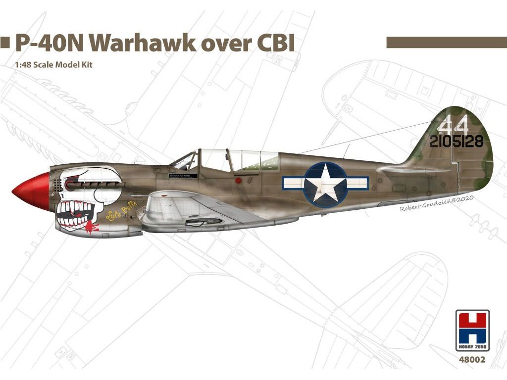 H2000 1/48 P-40N Warhawk over CB