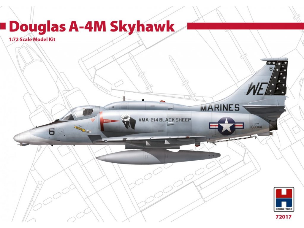 H2000 1/72 A-4M Skyhawk Black Sheep