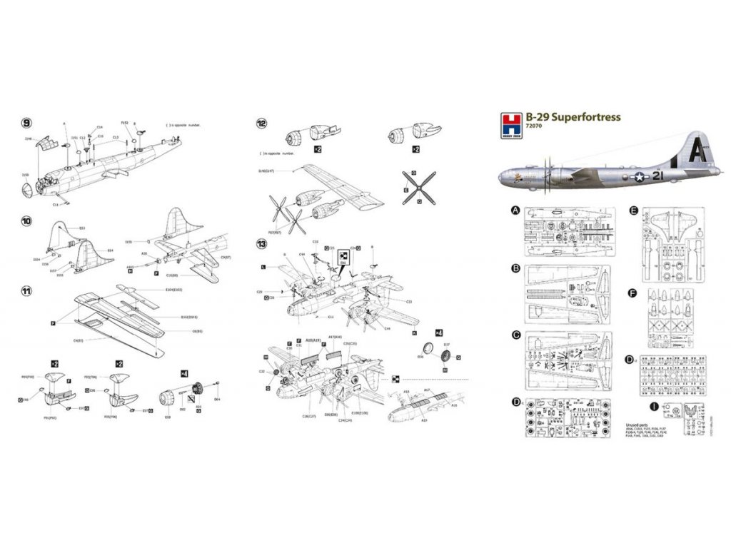 H2000 1/72 B-29A Superfortress