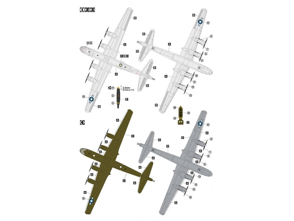 H2000 1/72 B-29A Superfortress