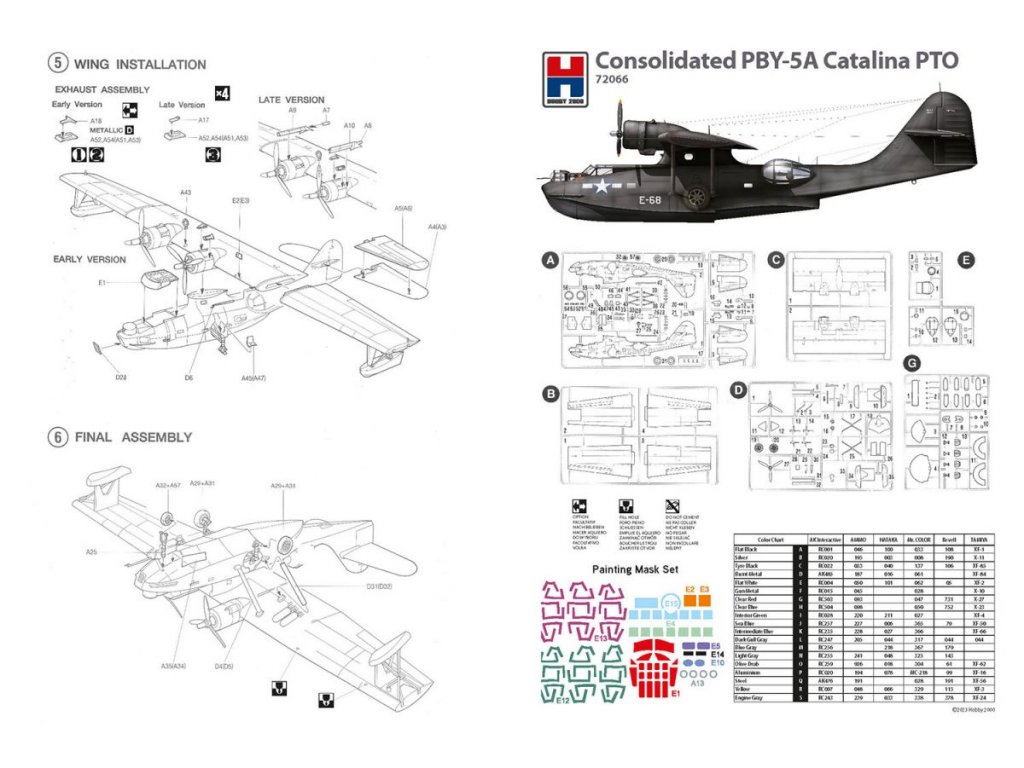 H2000 1/72 Consolidated PBY-5A Catalina PTO