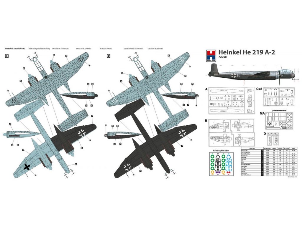 H2000 1/72 Heinkel He 219 A-2