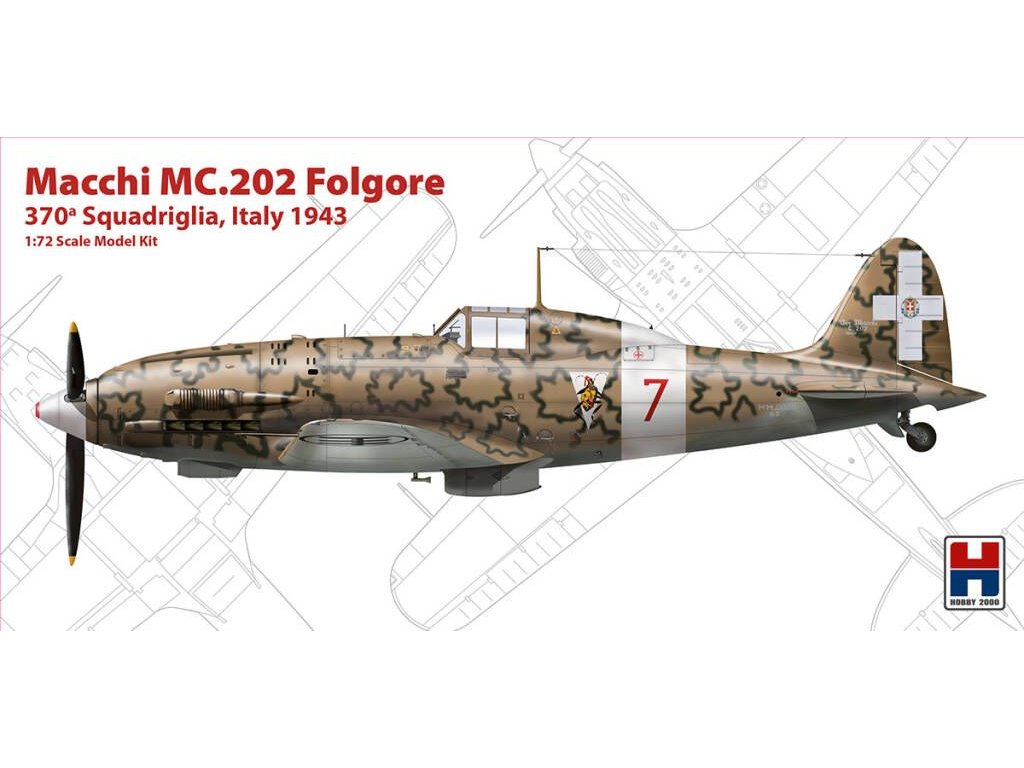 H2000 1/72 Macchi MC.202 Folgore Italy 1943