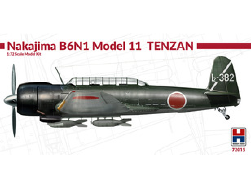 H2000 1/72 Nakajima B6N1 Model 11 Tenzan Jill