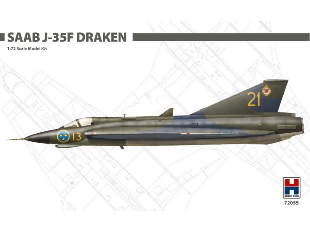 H2000 1/72 Saab J-35F Draken