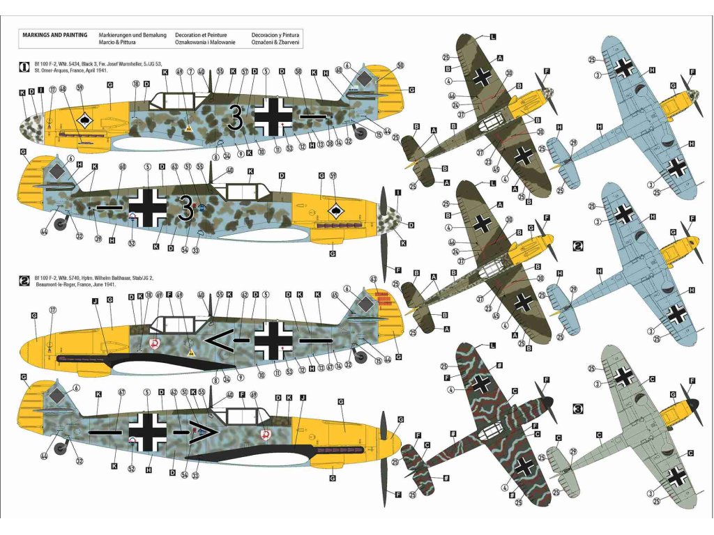 H2000 32015 1/32 Bf 109 F-2 Western Front