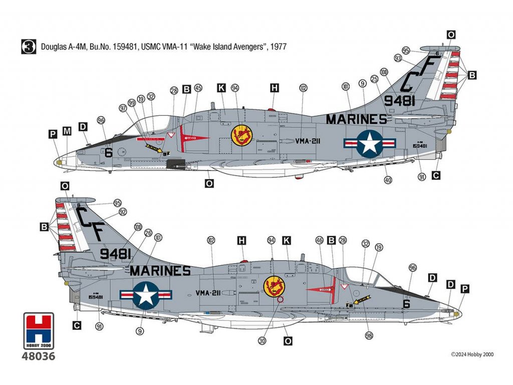 H2000 48036 1/48 Douglas A-4M Skyhawk