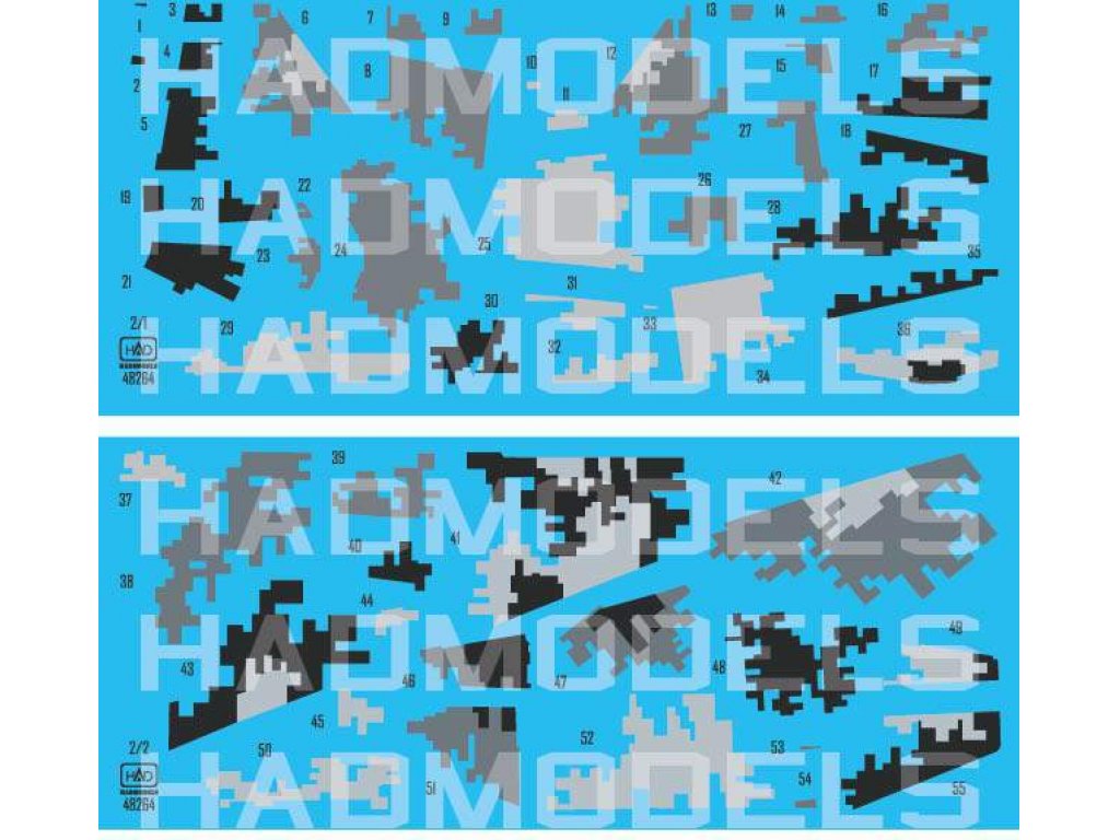 HAD DECALS 1/48 Decal Su-25 Ukrainian Digit Camouflage Part 2