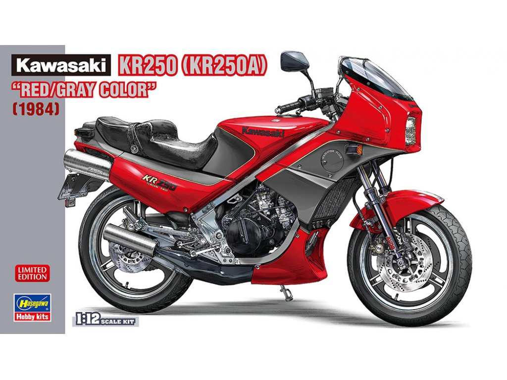 HASEGAWA 1/12 Kawasaki KR250A Red/Gray