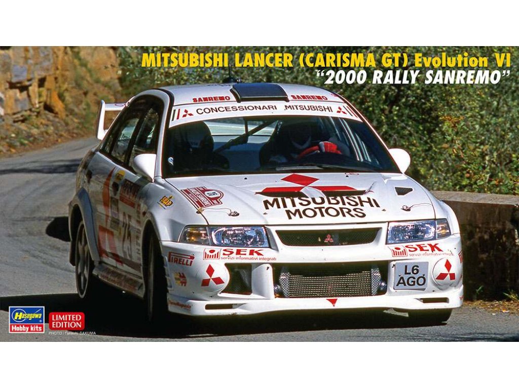 HASEGAWA 1/24 20712 Mitsubishi Lancer (Carisma GT) Evolution VI "2000 Rally Sanremo"