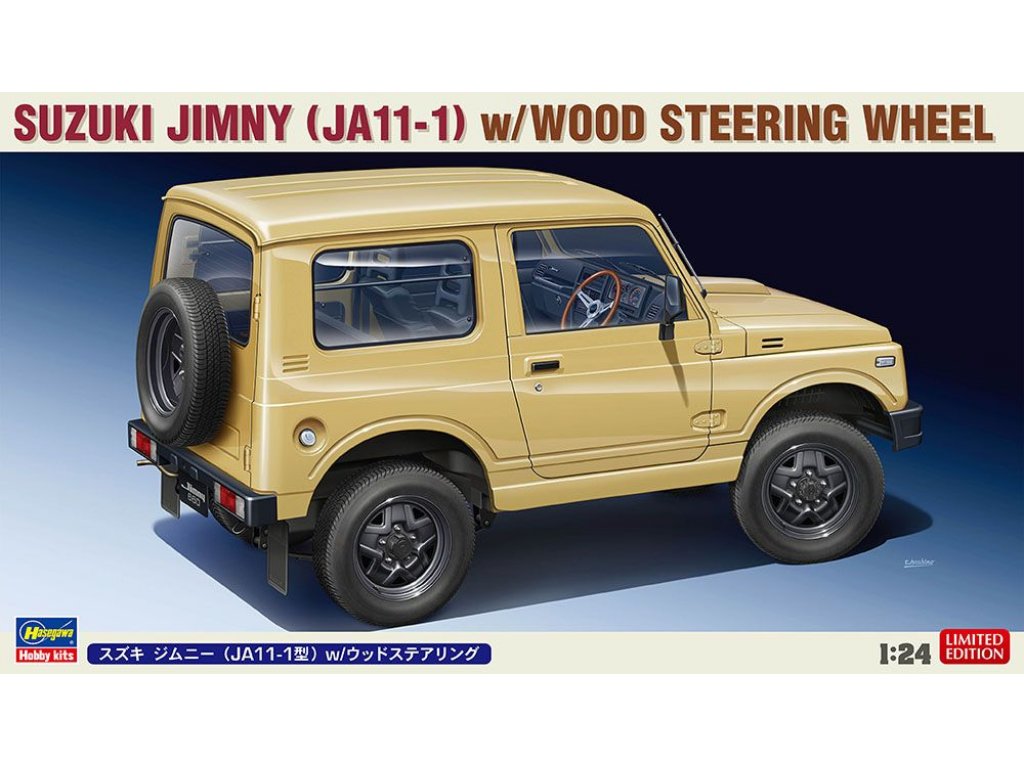 HASEGAWA 1/24 Suzuki Jimny (JA11-1) w/Wood Steering Wheel