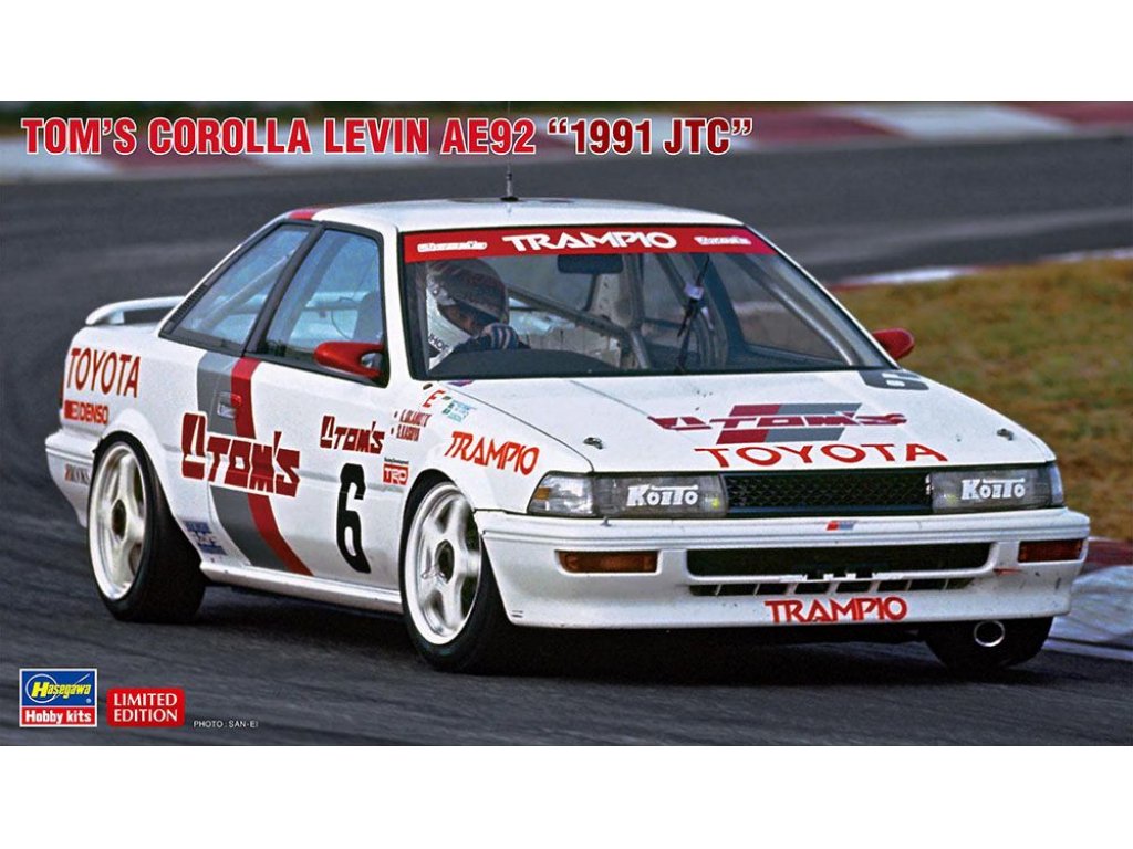 HASEGAWA 1/24 Tom"s Corolla Levin AE92 "1991 JTC"