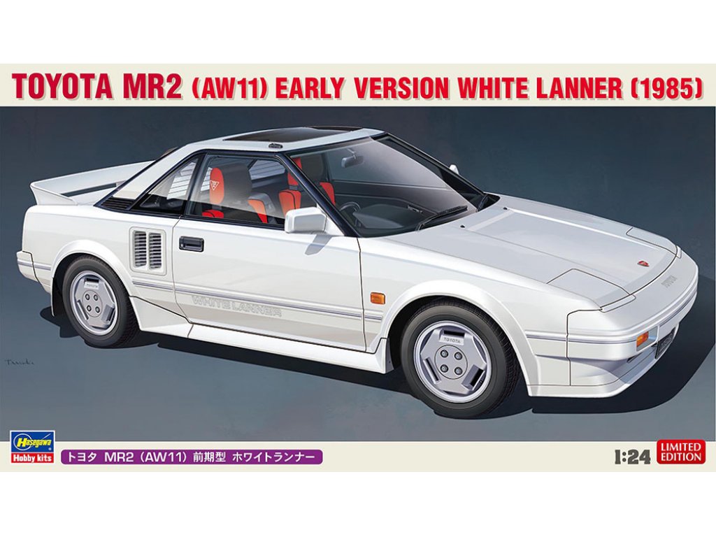 HASEGAWA 1/24 Toyota MR2 (AW11) Early Version White Lanner (1985)