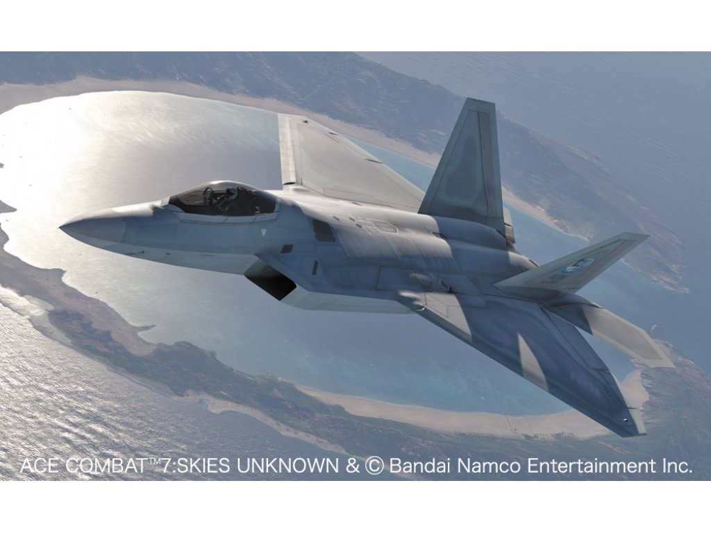 HASEGAWA 1/48 Ace Combat 7 Skies Unknown F-22 Raptor "Mobius 1 (IUN)"