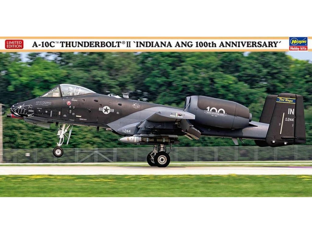 HASEGAWA 1/72 A-10C Thunderbolt II Indiana ANG 100th Anniversary Blacksnakes