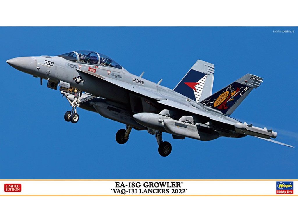 HASEGAWA 1/72 EA-18G Growler "VAQ-131 Lancers 2022"