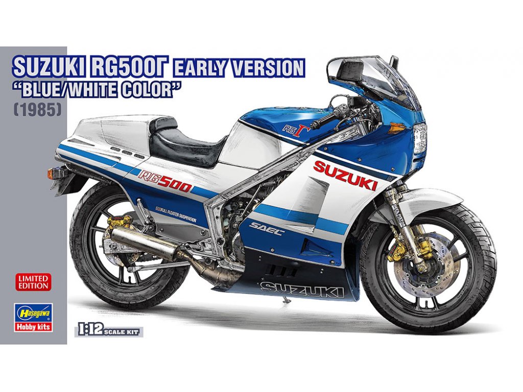 HASEGAWA 21760 1/12 Suzuki RG500 Early Ver. Blue/White Color